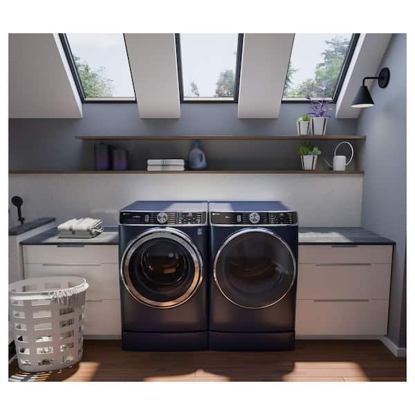 GE Profile 7.8 cu. ft. vented Electric Dryer in Sapphire Blue with