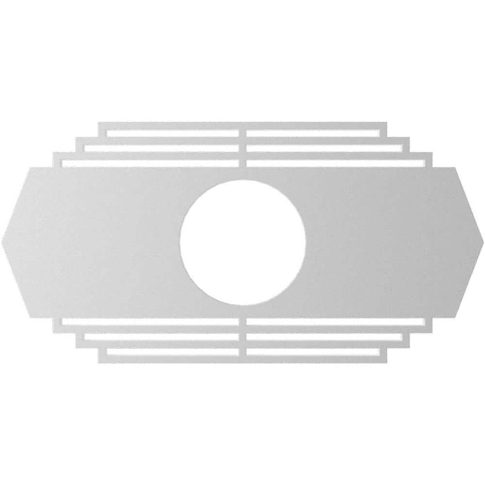 18" x 9" White PVC Pierced Ceiling Medallion