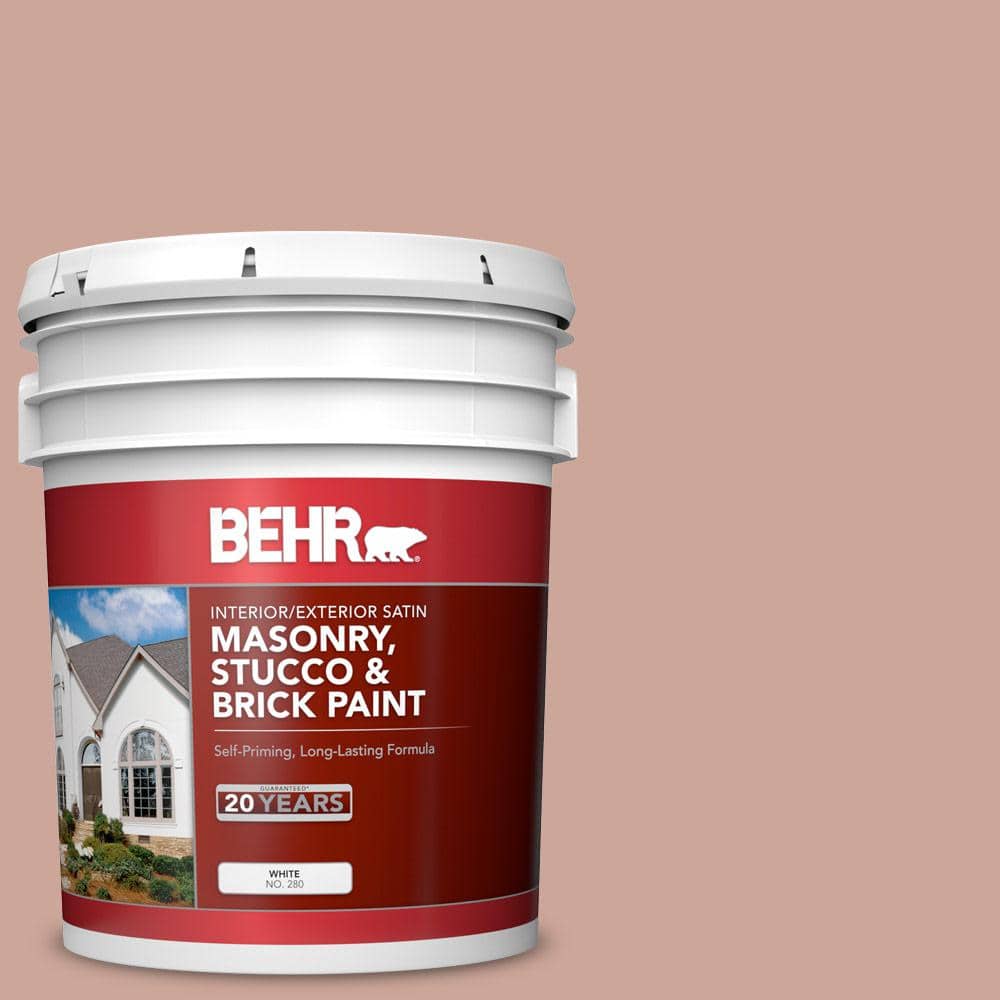 5 gal. #MS-03 Ocean Coral Satin Interior/Exterior Masonry, Stucco and Brick