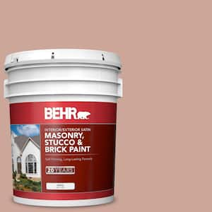 5 gal. #MS-03 Ocean Coral Satin Interior/Exterior Masonry, Stucco and Brick Paint