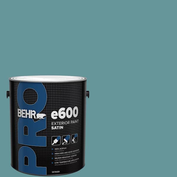 1 gal. #MQ6-33 Vintage Teal Satin Exterior Paint
