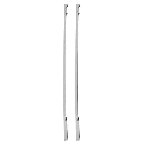 Ekena Millwork 7 in. x 2-1/4 in. x 90 in. Primed Polyurethane Fluted Pilaster Moulding