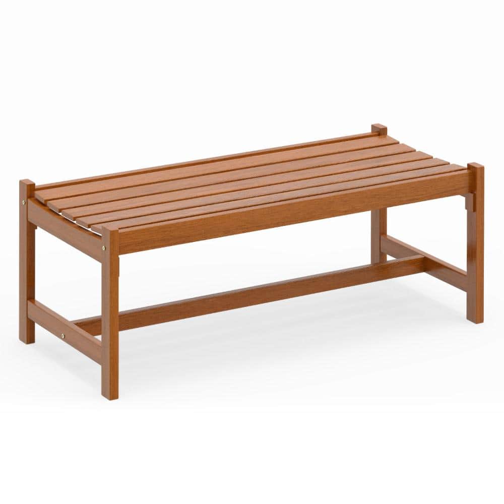 44 in. Hardwood Outdoor Dining Bench with Teak Oil Finish and 530 lb. Capacity price history on PriceWatchPro