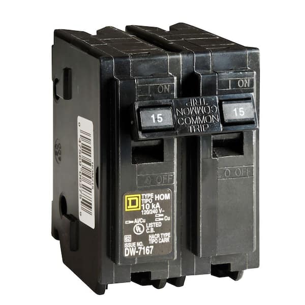 Homeline 15-Amp 2-Pole Circuit Breaker (HOM215CP)