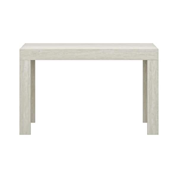 GALANO Carmelo 2-Piece Light Oak Square Wood Coffee Table and Console Table Set