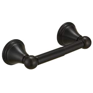 Traditional Double Post Spring Wall Mounted Towel Bar Toilet Paper Holder in Oil Rubbed Bronze