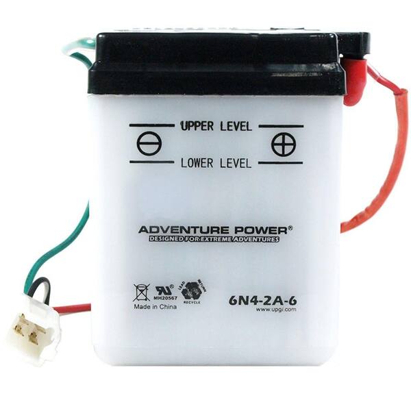 UPG Conventional Wet Pack 6-Volt 4 Ah Capacity U Terminal Battery