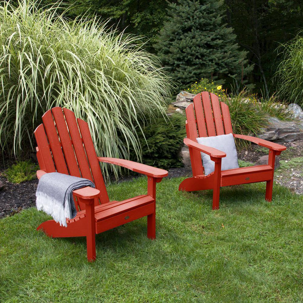 Classic Westport Rustic Red Recycled Plastic Set of 2 Adirondack Chair price history on PriceWatchPro