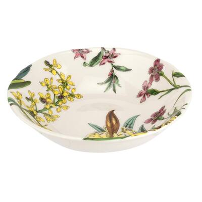 Stafford Blooms White Earthenware Cereal Bowl (Set of 4)