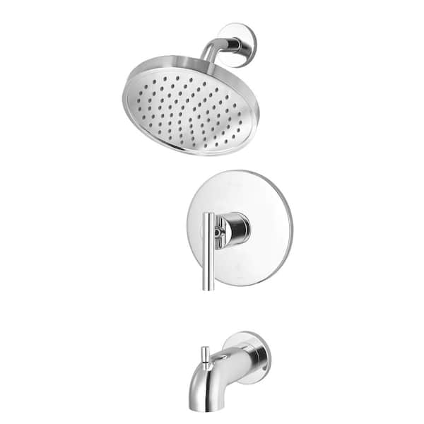 Pfister Contempra 1-Handle 1-Spray Tub and Shower Trim Kit in Polished Chrome (Valve Not Included)