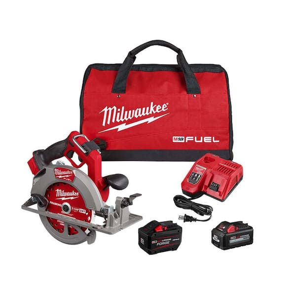 M18 FUEL 18V Lith-Ion Cordless 7-1/4 in. Circ Saw w/ One FORGE 12.0Ah Battery, Charger, & One 6.0Ah High Output Battery