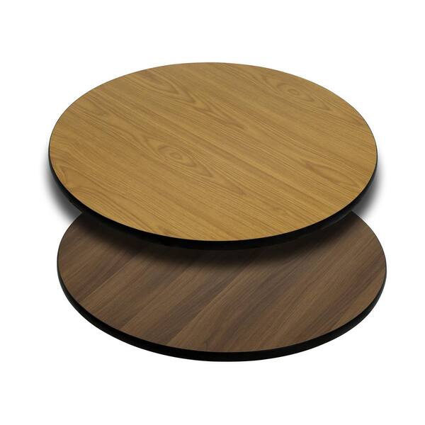 Carnegy Avenue Natural Walnut Table Top, Round Table Top Home Depot