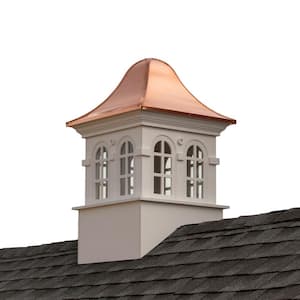 Smithsonian Rockville 26 in. x 42 in. Vinyl Cupola with Copper Roof