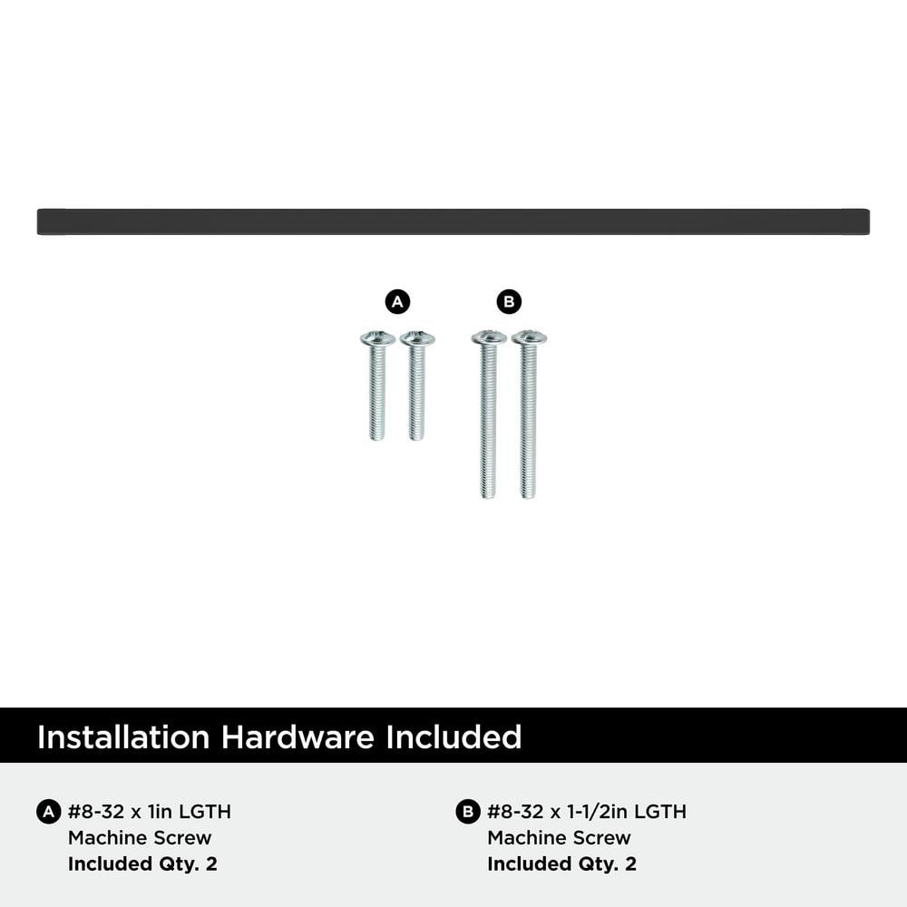 Monument Matte Black Aluminum 13" Cabinet Bar Pull