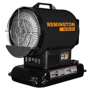 80,000 BTU Battery Operated Kerosene/Diesel Radiant Space Heater with Thermostat - Battery Not Included