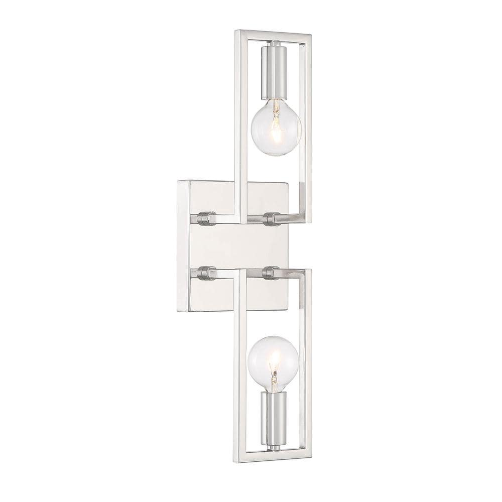 Finni Polished Nickel 16" Modern Dimmable Wall Sconce