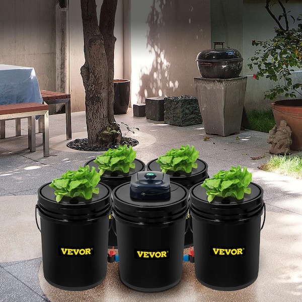 6 Holes Plant Site Hydroponic System Grow Kit Indoor Outdoor Garden Cabinet Box 
