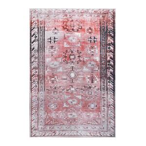 Simcha Mulberry 5 ft. x 7 ft. 6 in. Southwestern Oriental Medallion Area Rug
