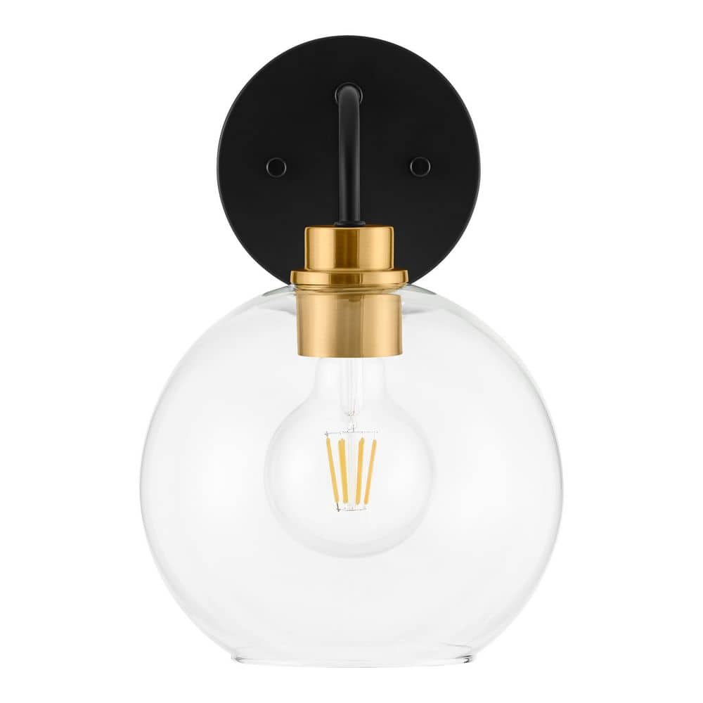 Hampton Bay Vista Heights 8 in. 1Light Aged Bronze and Brass Vanity