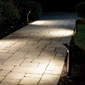Wireless Bronze Ultra-Bright Motion Sensing Outdoor Integrated LED Pathway Light (4-Pack)