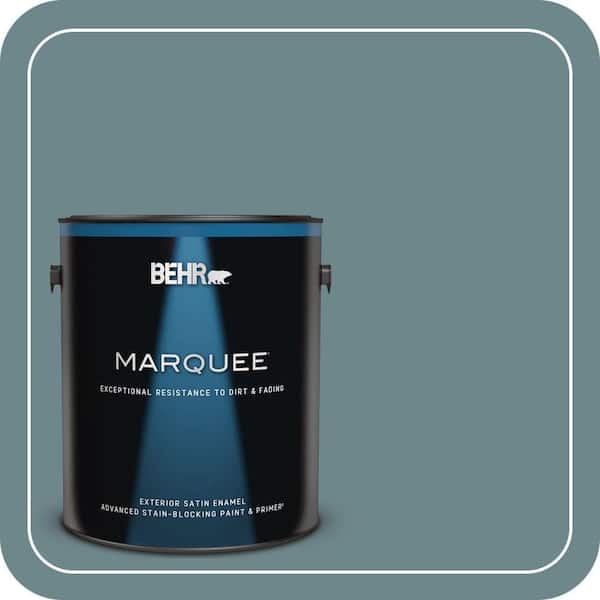 BEHR MARQUEE 1 gal. #MQ6-03 Winter in Paris Satin Enamel Exterior Paint & Primer