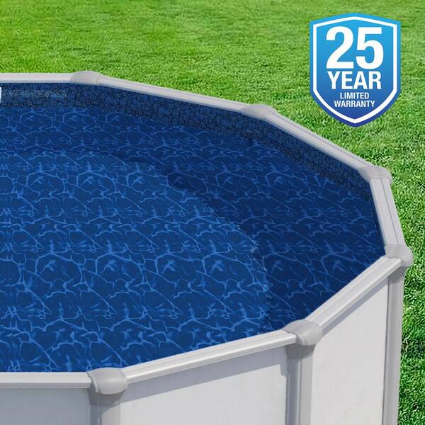 Blue Wave Pebble Cove 18 ft. x 33 ft. Oval 48 in. Heavy-Gauge