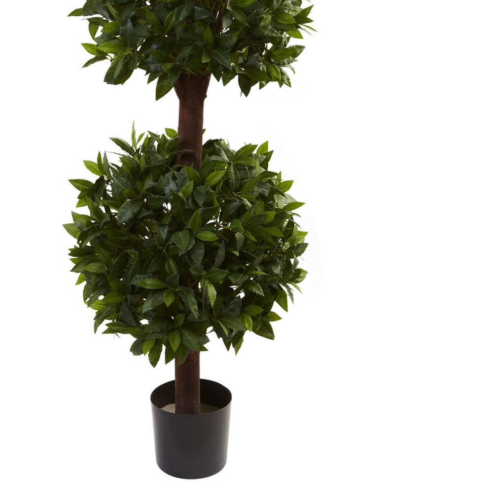 6.5-ft Green Silk Triple Ball Topiary Plant
