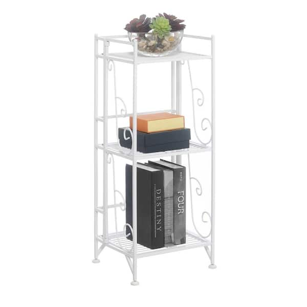 Convenience Concepts Xtra Storage 3 Tier Wide Folding Metal Shelf Lime