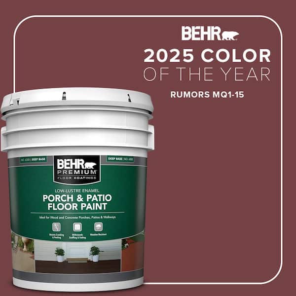 5 gal. #MQ1-15 Rumors Low-Lustre Enamel Interior/Exterior Porch and Patio Floor Paint