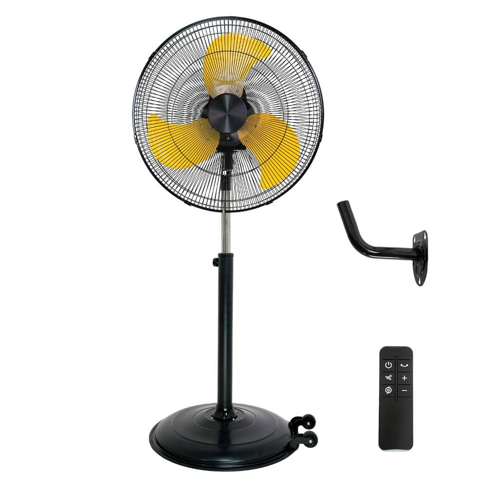 20 in. Pedestal Fan Convertible Wall Mounted Fan, DC Motor, 9 Speeds, 5300 CFM, Oscillating, Tilting, Remote Control price history on PriceWatchPro