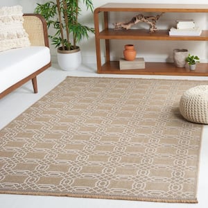 Aspect Natural/Ivory 5 ft. x 8 ft. Linear Geometric Area Rug