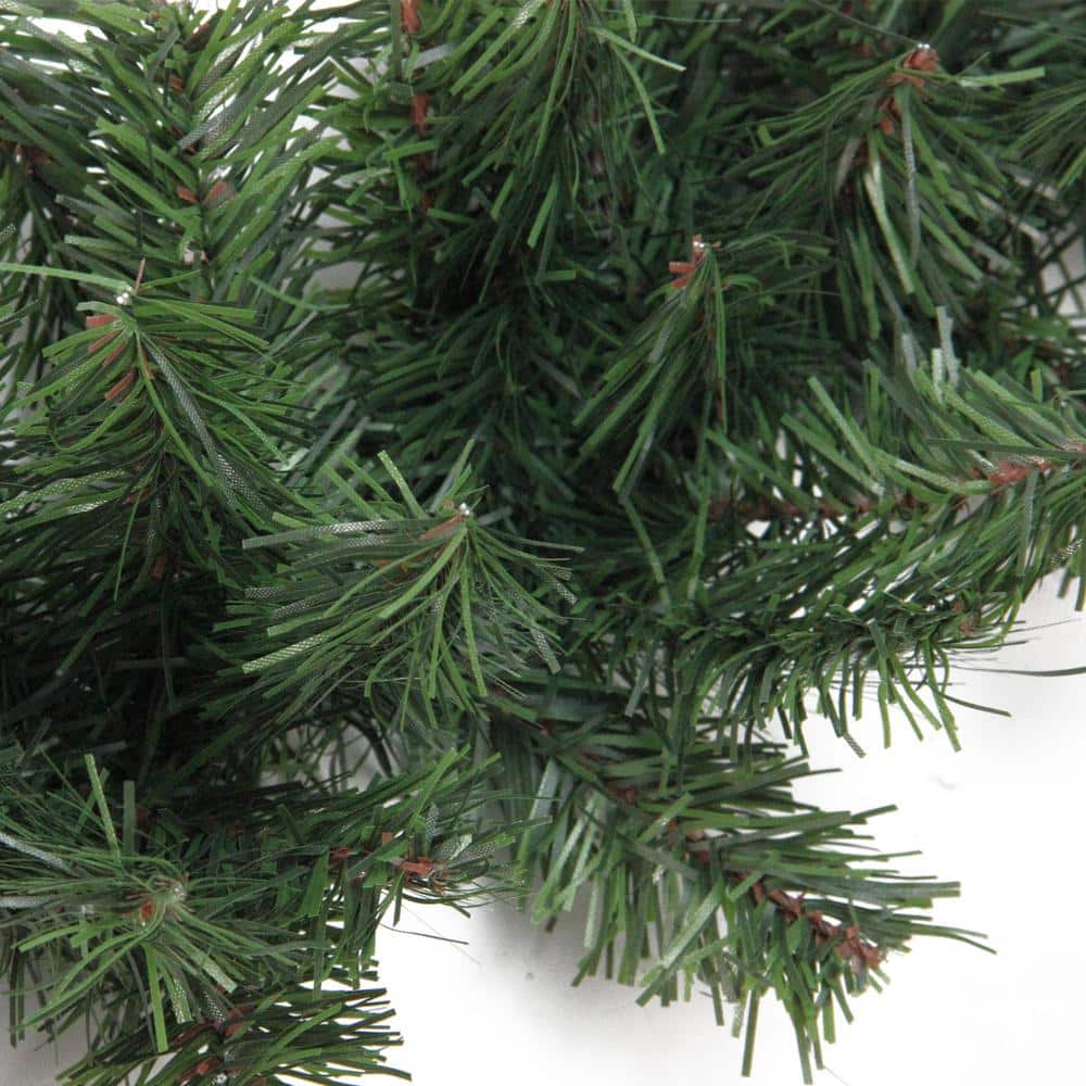 Green 9' Artificial Pine Christmas Garland with Bendable Wire