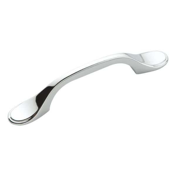 HICKORY HARDWARE Conquest Collection 3 in. (76 mm) Chrome Cabinet Door and Drawer Pull (25-Pack)