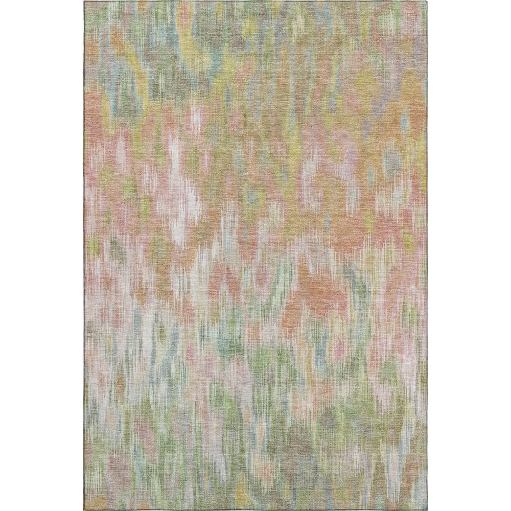 Mayfield Premium Machine Washable Abstract AMF2129 Coral 9 ft. x 12 ft. Area Rug price history on PriceWatchPro