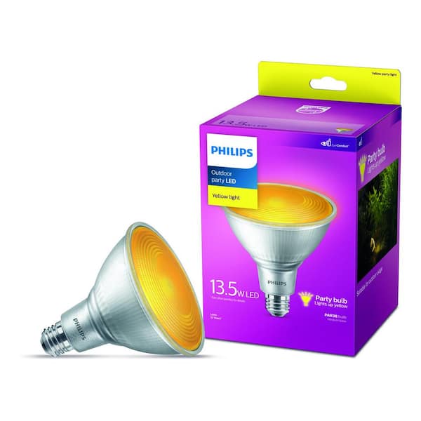 Philips 90-Watt Equivalent PAR38 LED Flood in Yellow (1-Pack)