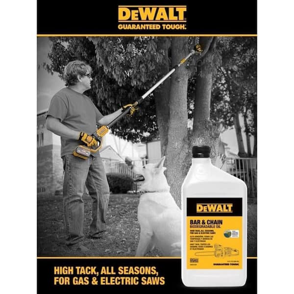 Dewalt cordless chainsaw oil new arrivals