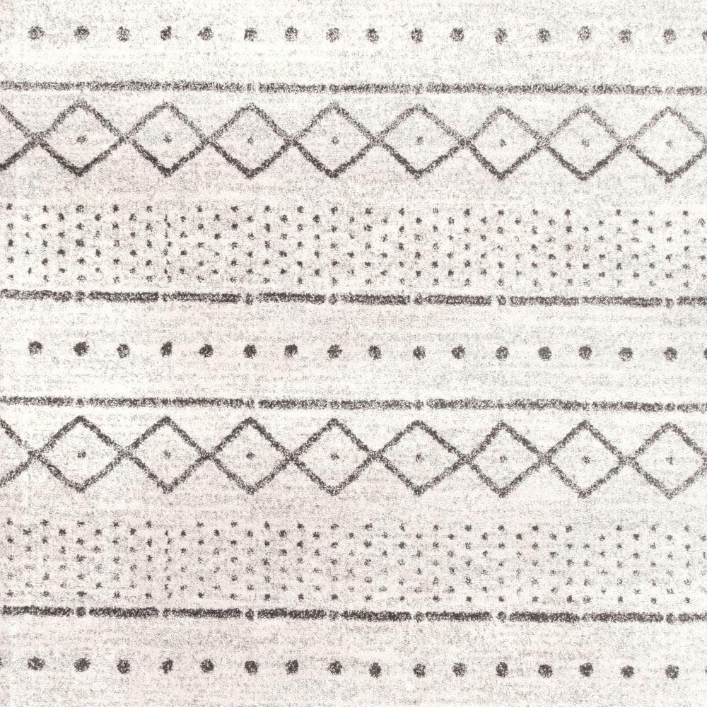 Sienna Tribal Beige 6 ft. Square Striped Indoor Area Rug price history on PriceWatchPro