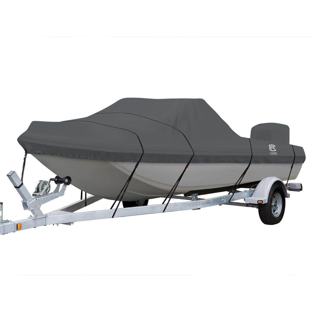 Model B3 14 ft. 6 in. to 15 ft. 6 in. L, Beam Width to 80 in. W StormPro Charcoal Tri-Hull Outboard Boat Cover Fits price history on PriceWatchPro