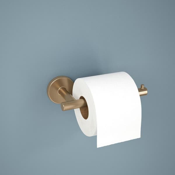 Trinsic Single Post Toilet Paper Holder in Champagne Bronze