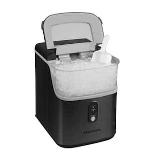 8.5 in. 28 lb. Nugget Ice Maker - BLACK Stainless Steel