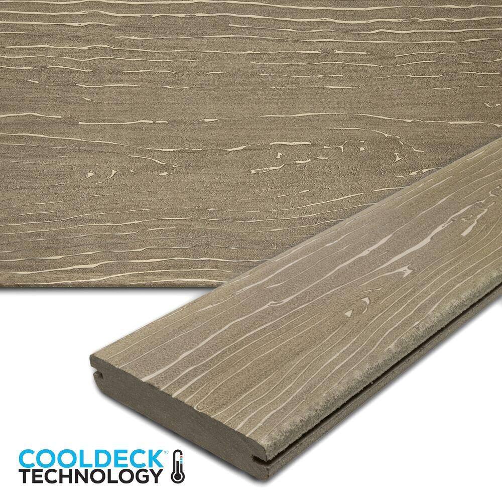 Vision CoolDeck Mochaccino 1 in. x 5.4 in. x 20 ft. Grooved Composite Deck Board price history on PriceWatchPro