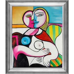 Lopsided with Athenian Silver Frame by Nora Shepley Canvas Print