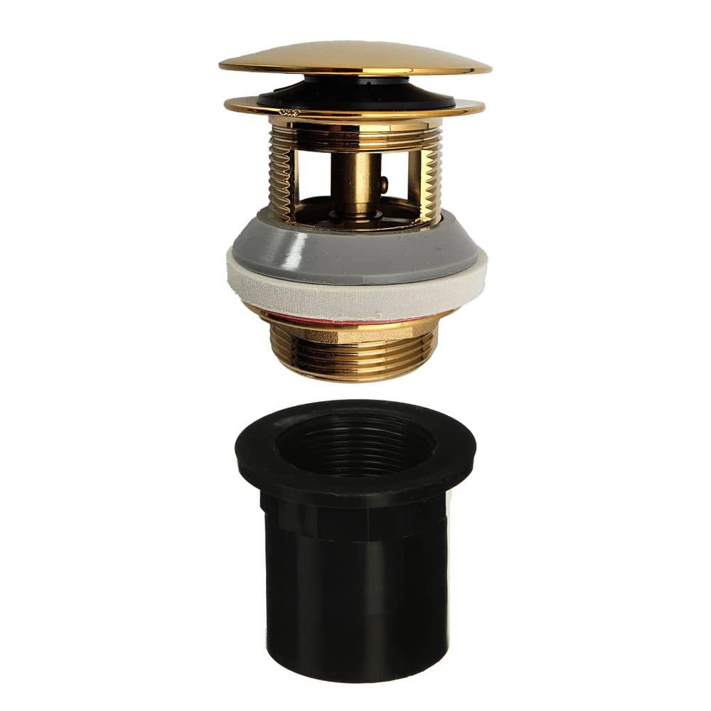 Integrated Overflow Drain 1-1/2 in. NPSM Coarse Thread Tip-Toe Mechanism with ABS Adapter in Brushed Bronze price history on PriceWatchPro