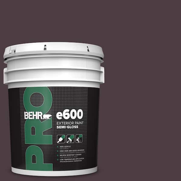 BEHR PRO 5 gal. #T18-04 Nocturne Shade Semi-Gloss Exterior Paint