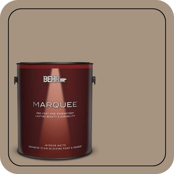 BEHR MARQUEE 1 gal. #PPU7-05 Pure Earth One-Coat Hide Matte Interior Paint & Primer