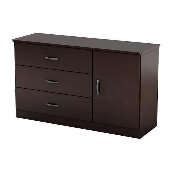 South Shore Libra 3-Drawer Chocolate Dresser