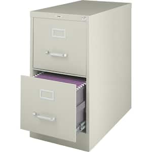 2-Drawer Putty Vertical File with Security Lock