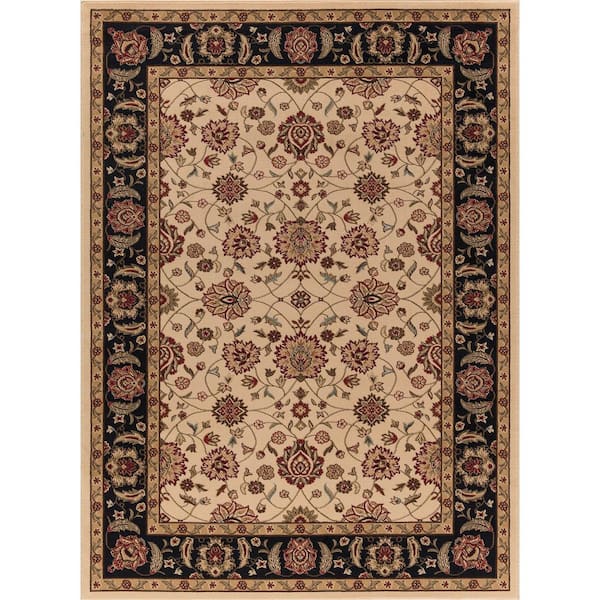 Concord Global Trading Ankara Zeigler Ivory 3 ft. x 4 ft. Area Rug