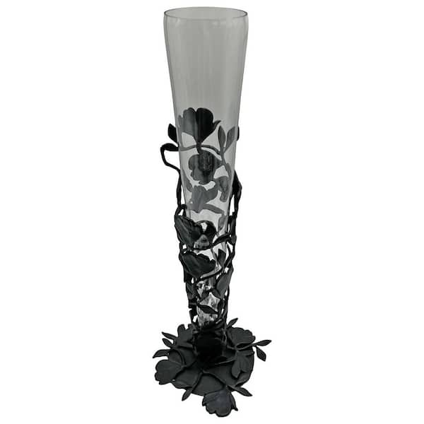 castellousa Black 19 in. Tulip Cone Tulip Vase