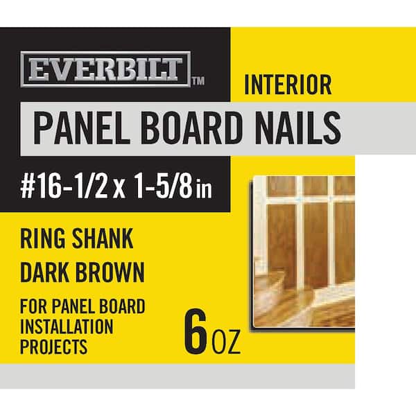 Everbilt 161/2 x 15/8 in. Panel Board Nails Dark Brown 6 oz